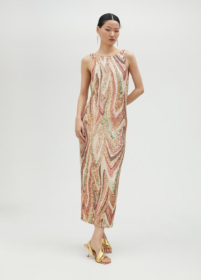 lola casademunt Vestido largo lentejuelas