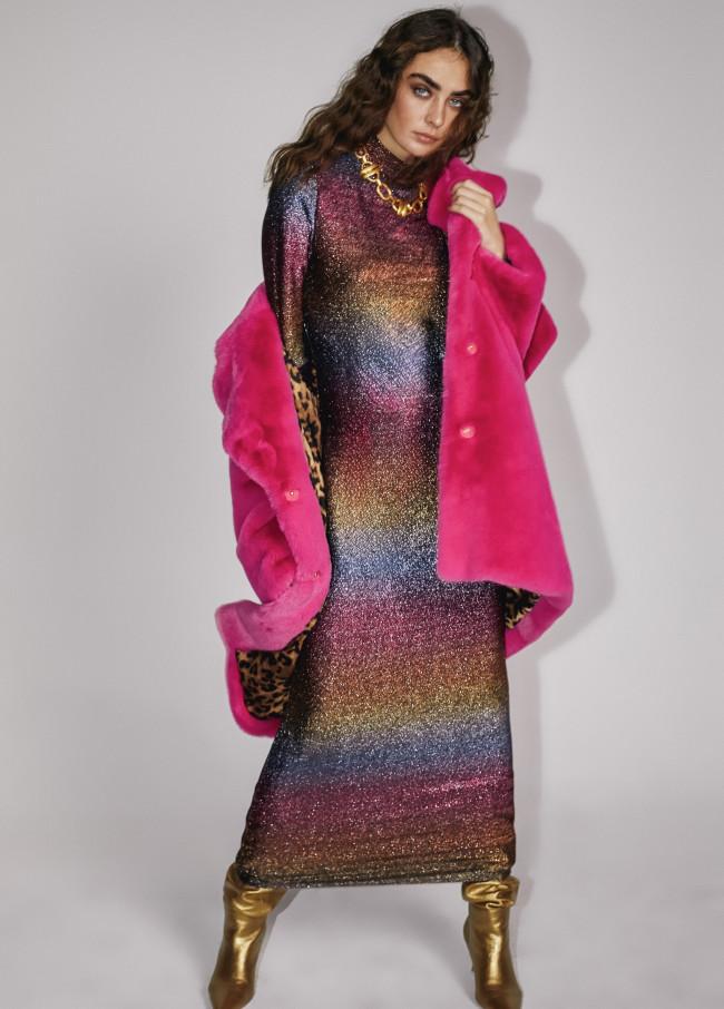 Lola Casademunt Vestido Largo Lúrex