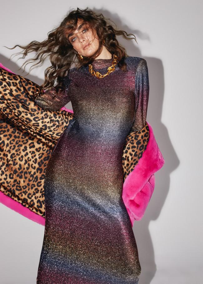 lola casademunt Vestido largo lúrex