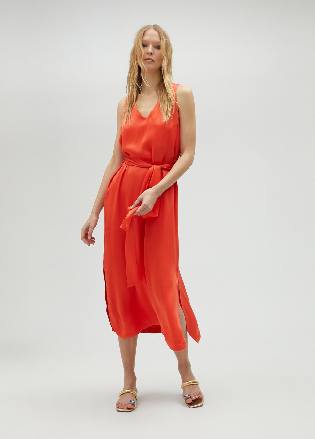 Lola Casademunt Vestido Midi De Tirantes