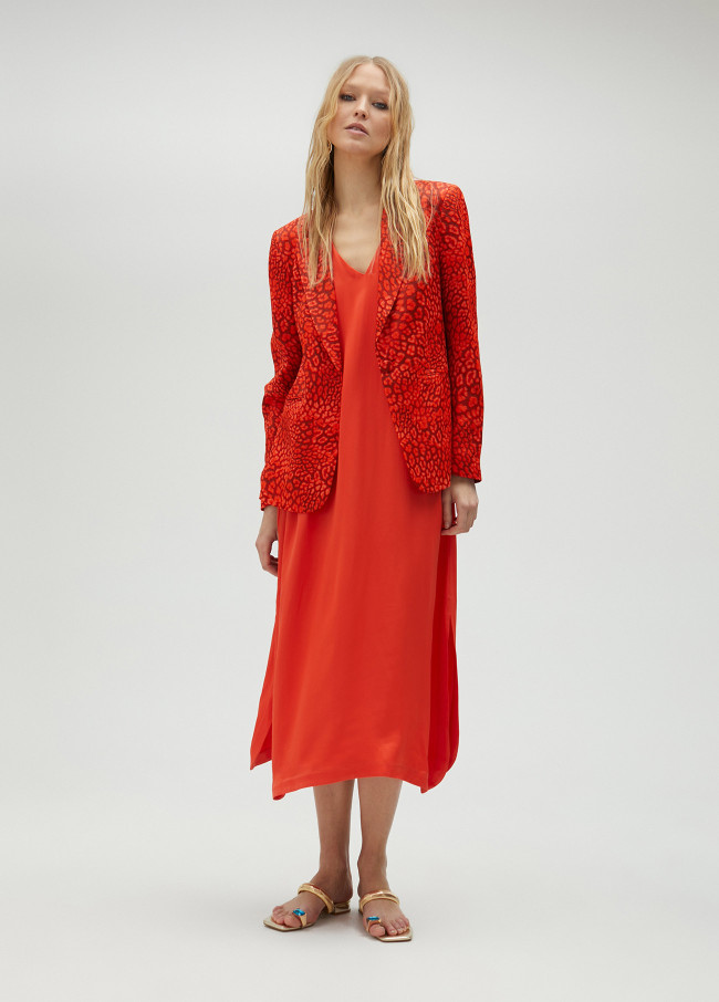 lola casademunt Vestido midi de tirantes