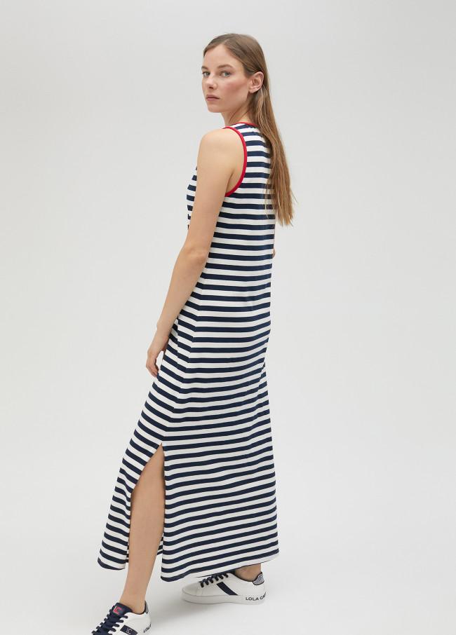 Lola Casademunt Vestido Midi Rayas. Limited Edition