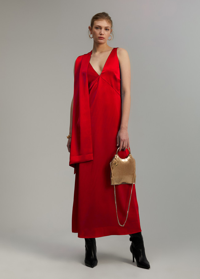 lola casademunt Vestido midi satén