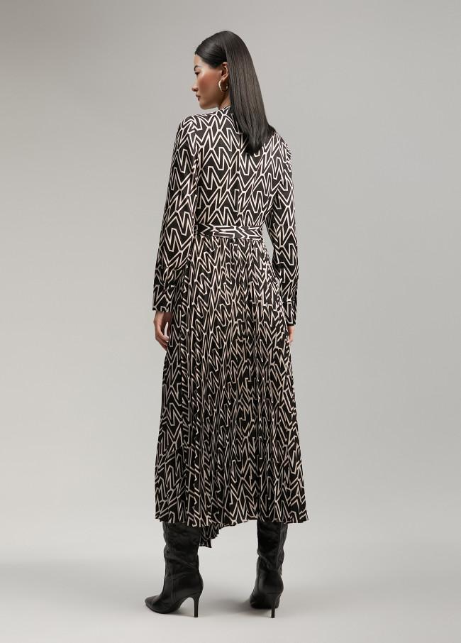 Lola Casademunt Vestido Monograma Bicolor