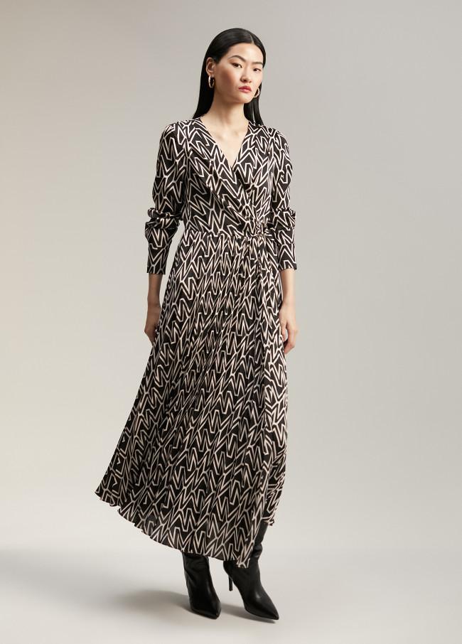 lola casademunt Vestido monograma bicolor