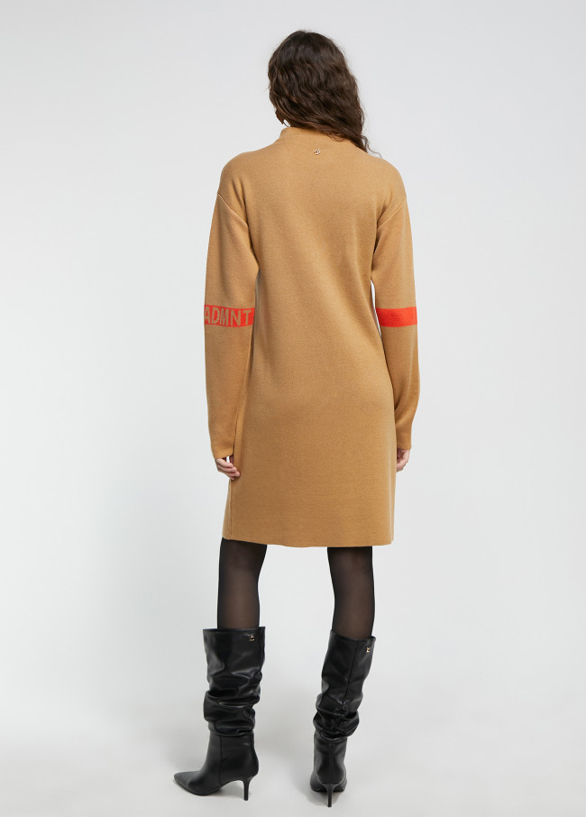 Lola Casademunt Vestido Punto Bicolor