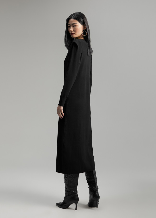 Lola Casademunt Vestido Punto Hombreras