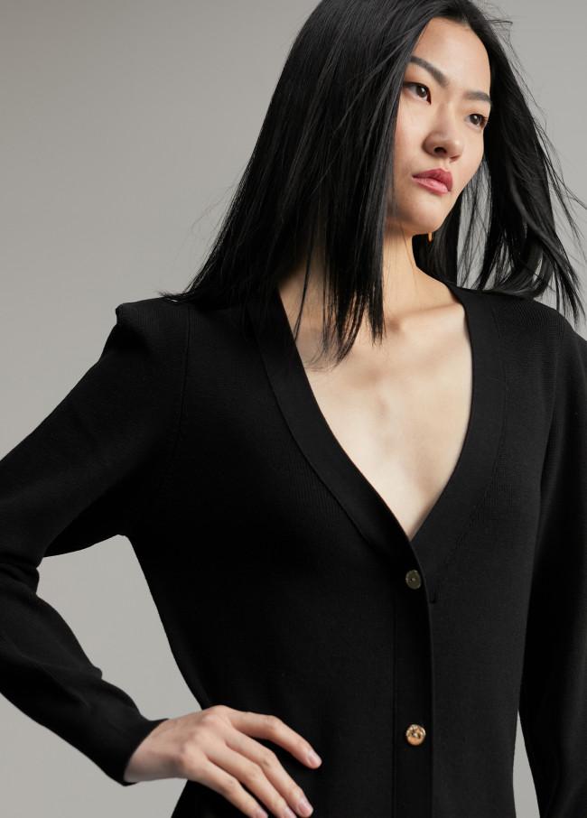 Lola Casademunt Vestido Punto Hombreras