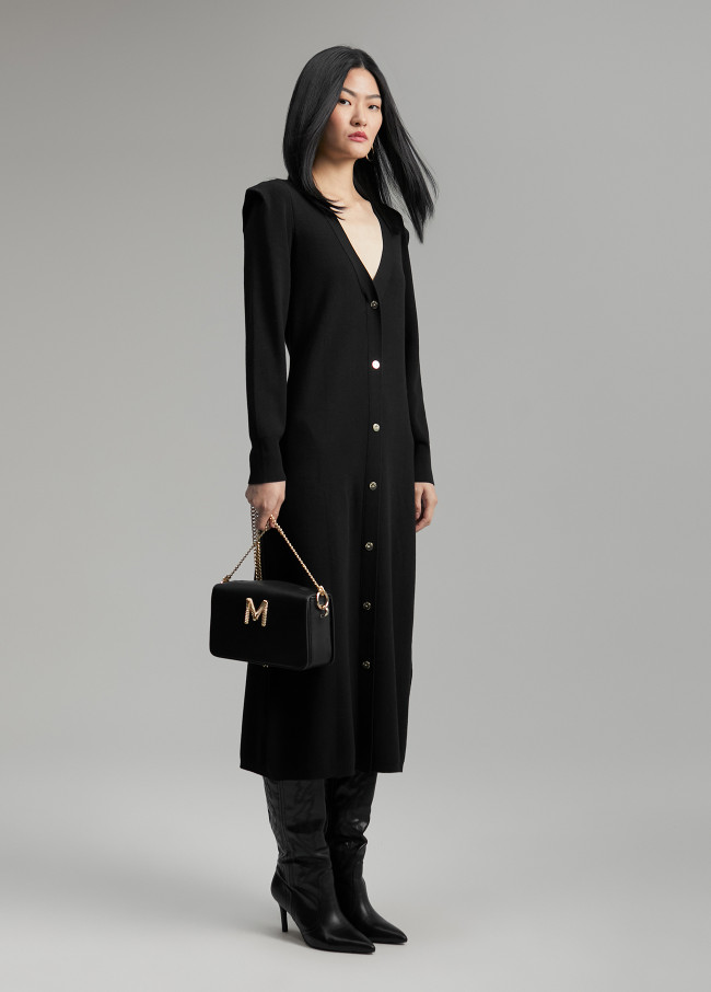 lola casademunt Vestido punto hombreras