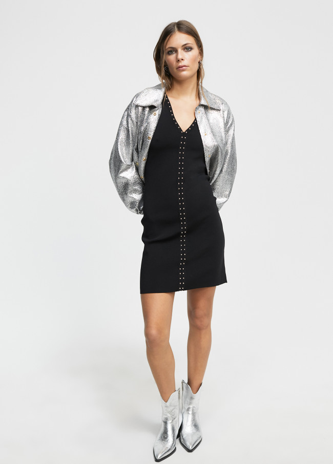 Lola Casademunt Vestido Punto Tachas