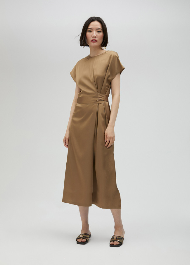 Lola Casademunt Vestido Satinado Anudado