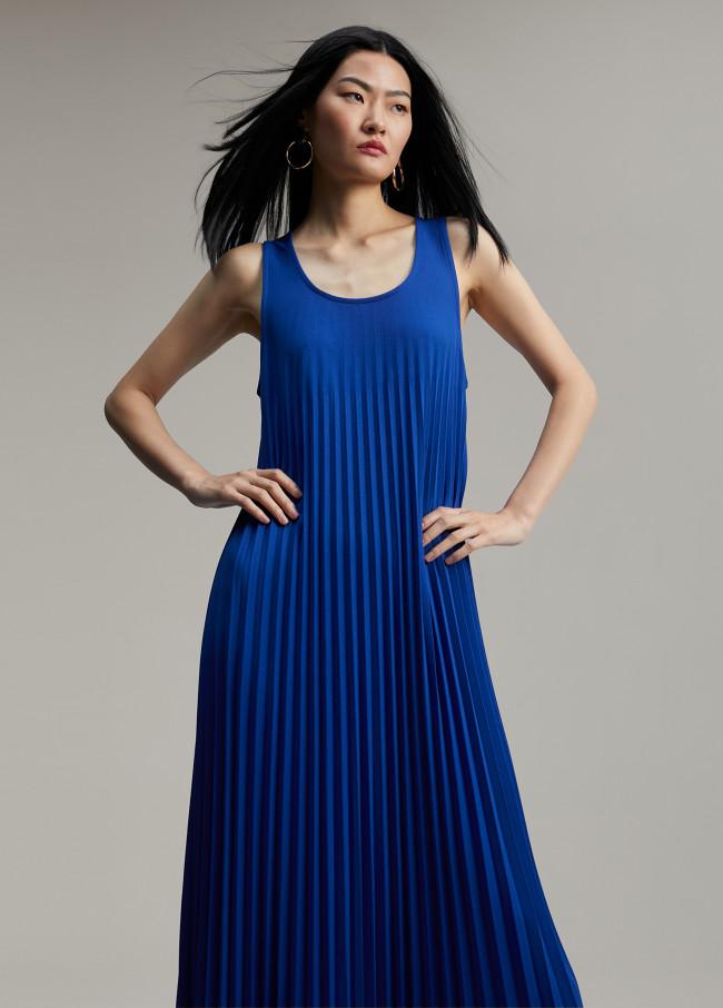 Lola Casademunt Vestido Sin Manga Plisado