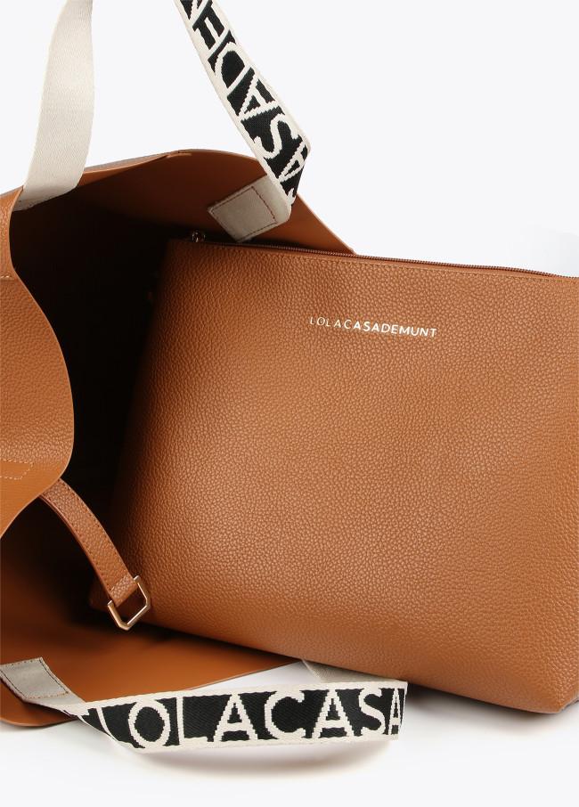 Lola Casademunt Maxi Bolso Shopper Asas Logotipadas