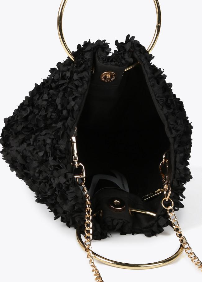 Lola Casademunt Mini Bolso Asas Metálicas Tejido Floral