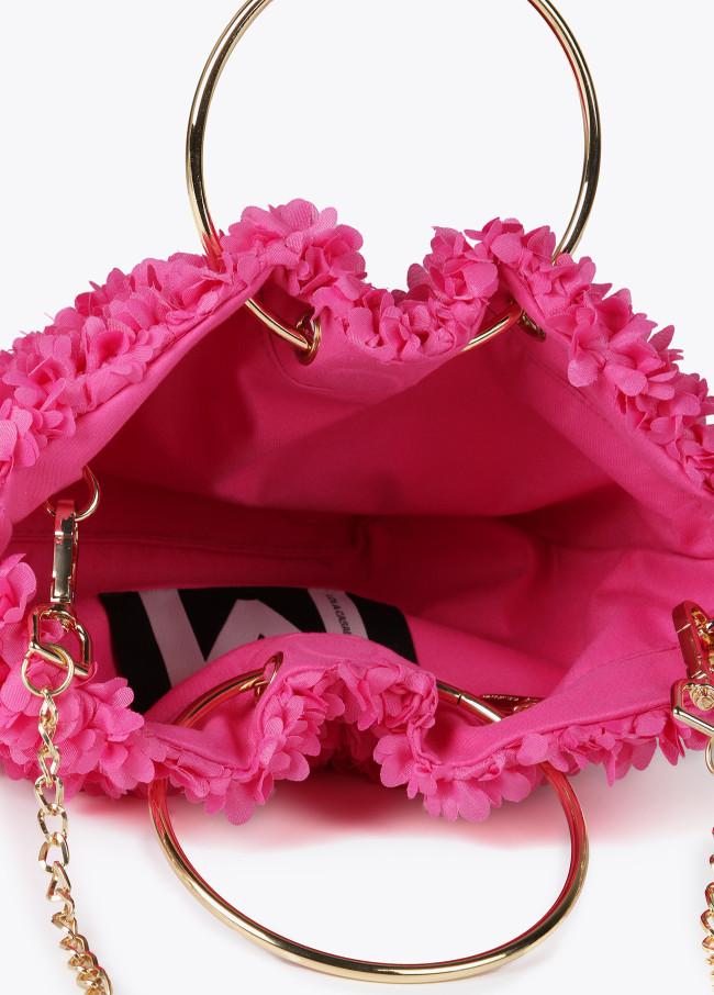 Lola Casademunt Mini Bolso Asas Metálicas Tejido Floral