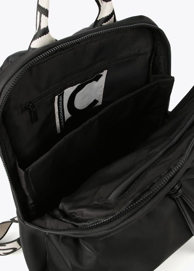 Lola Casademunt Mochila En Nylon Con Detalles Flúor