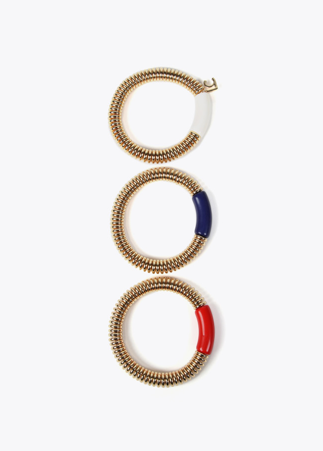 Lola Casademunt Pack Pulseras Con Pieza De Color Acrílica