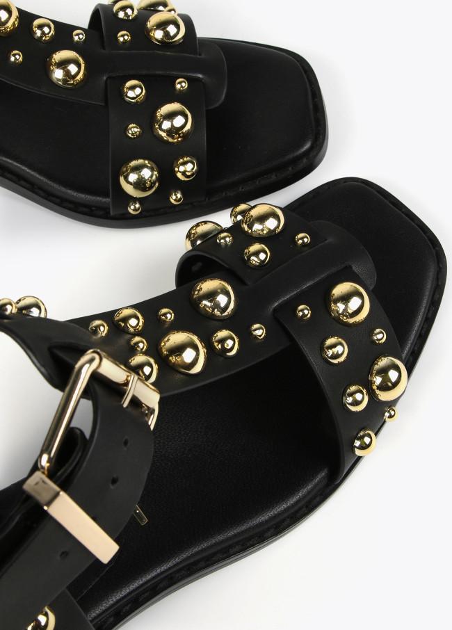 Lola Casademunt Sandalia De Tacón Con Adornos Metálicos