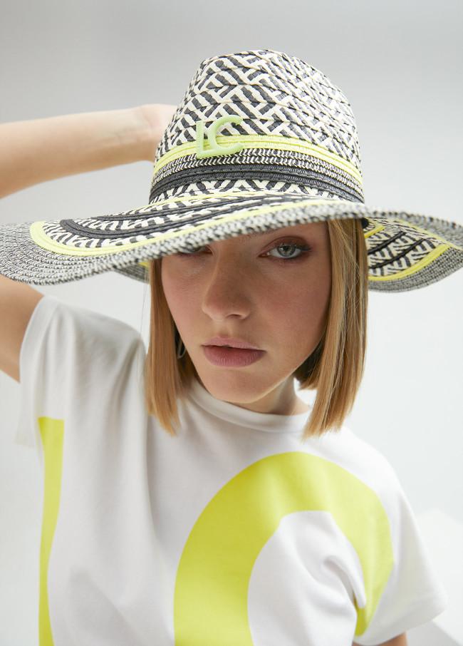 Lola Casademunt Sombrero Floppy Efecto Rafia Multicolor