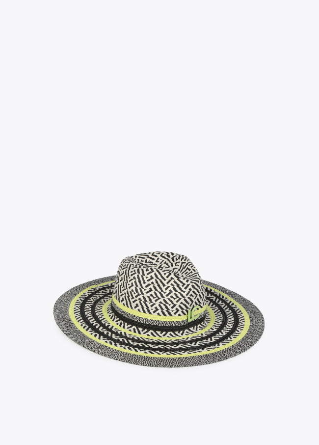 Lola Casademunt Sombrero Floppy Efecto Rafia Multicolor