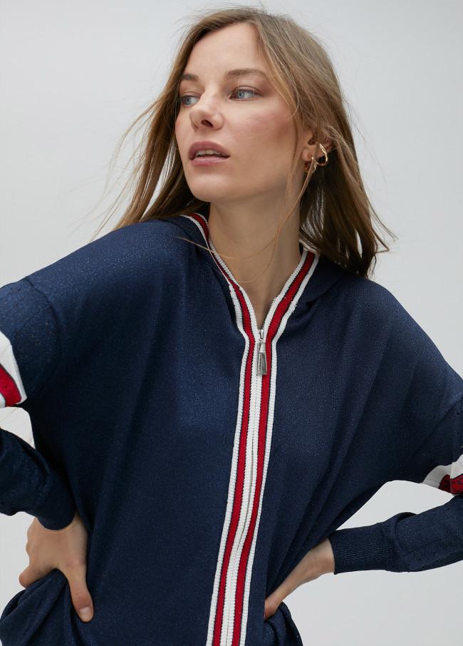 Lola Casademunt Sudadera De Punto Con Raya Deportiva