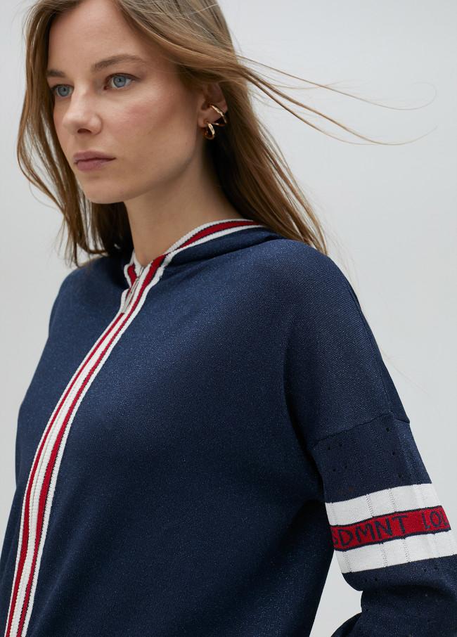 Lola Casademunt Sudadera De Punto Con Raya Deportiva