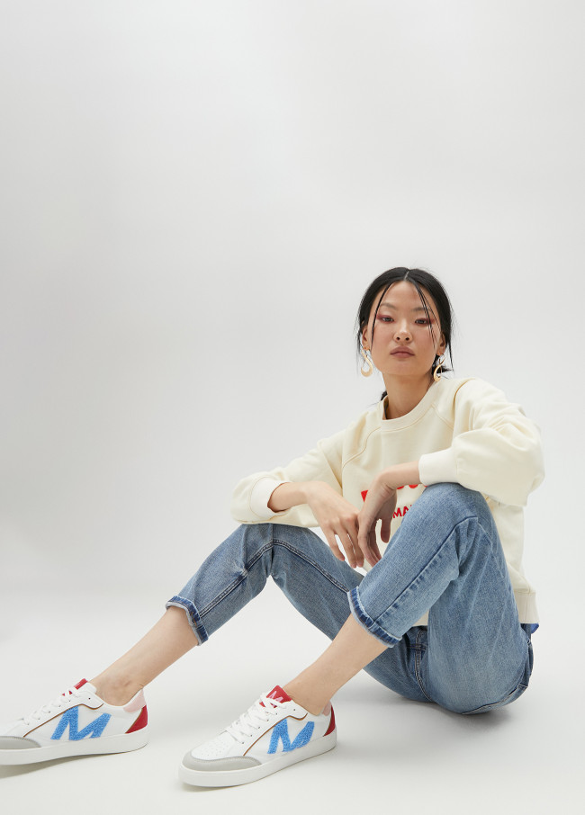 Lola Casademunt Zapatilla Deportiva Multicolor Con M Efecto Toalla