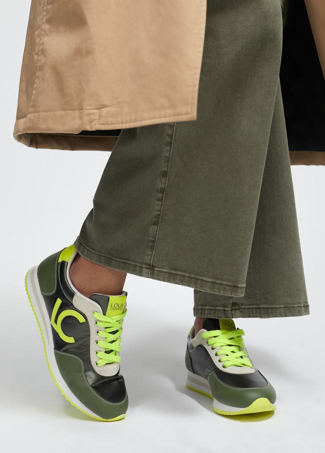 Lola Casademunt Zapatillas Deportivas Verdes Y Lima