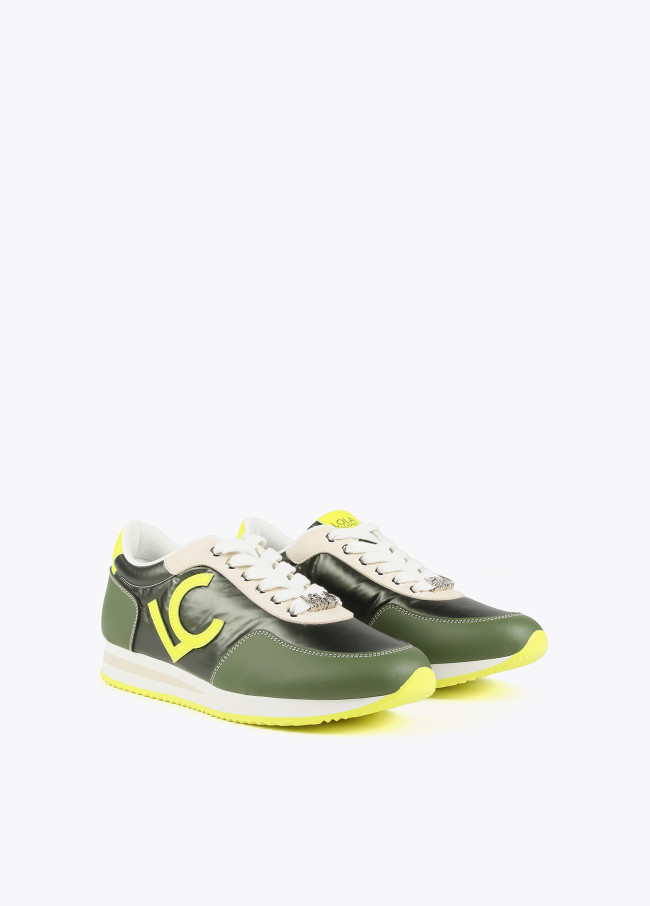 Lola Casademunt Zapatillas Deportivas Verdes Y Lima