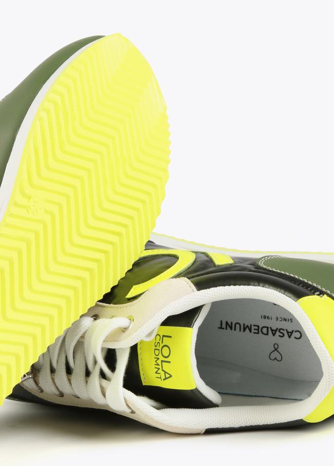 Lola Casademunt Zapatillas Deportivas Verdes Y Lima