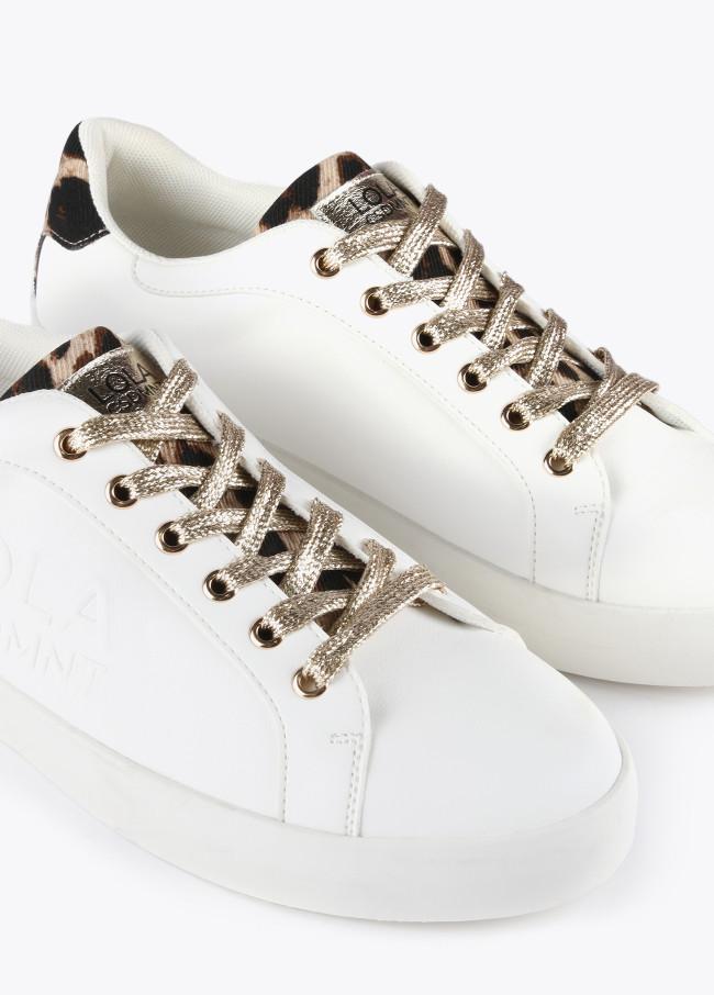 Lola Casademunt Zapatillas Tipo Sneakers Detalles Animal Print