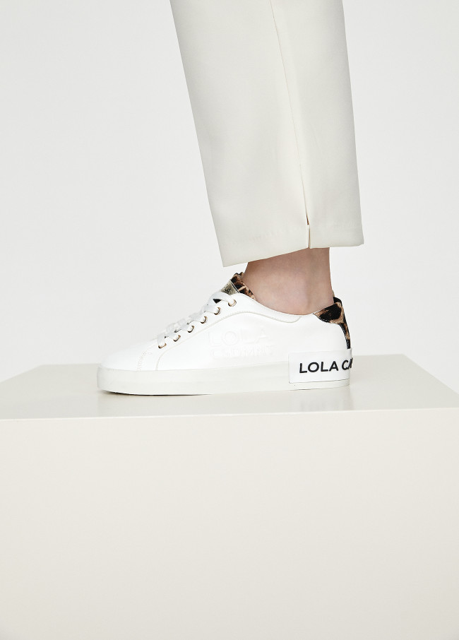 Lola Casademunt Zapatillas Tipo Sneakers Detalles Animal Print
