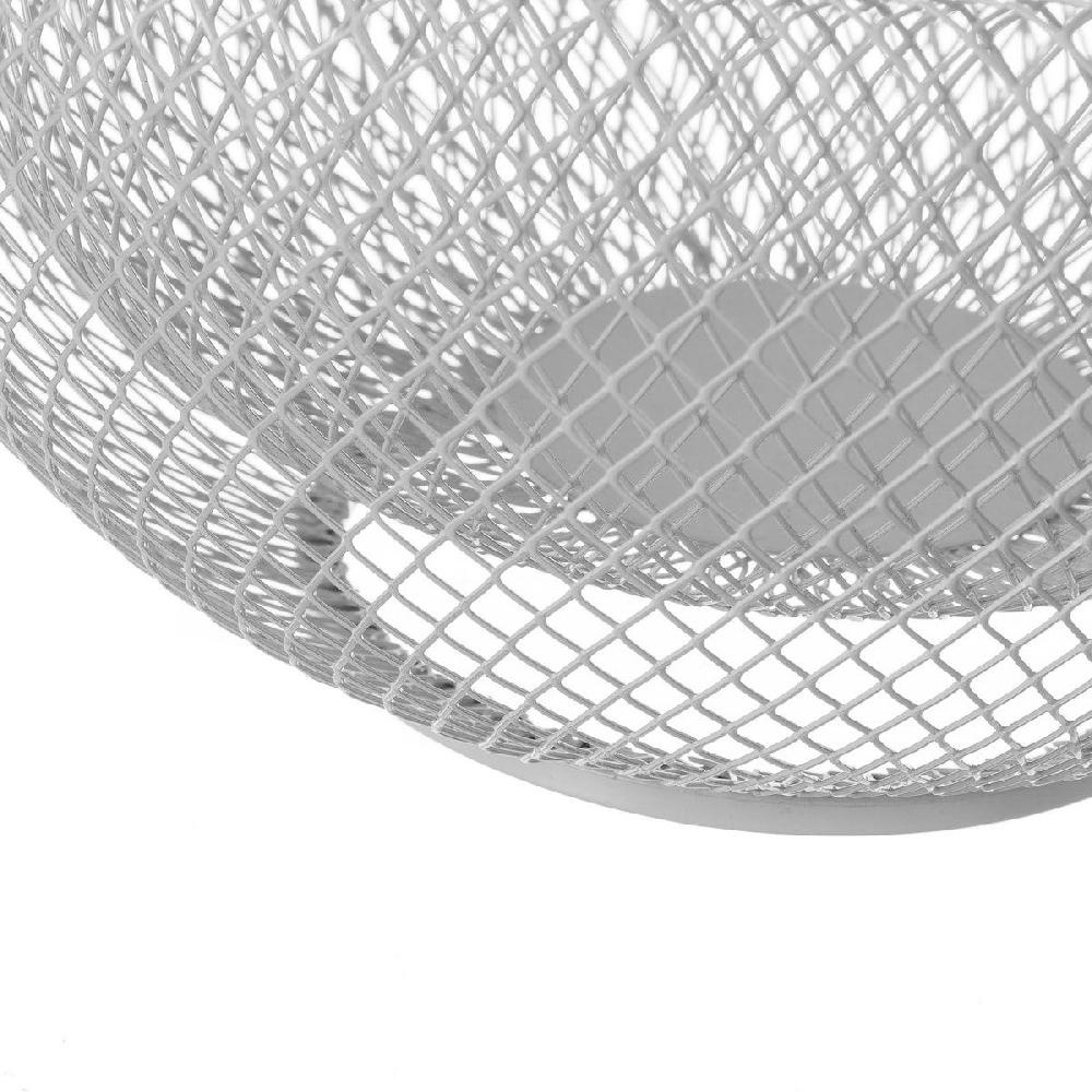 lolahome 2 centros de mesa de rejilla blancos de metal