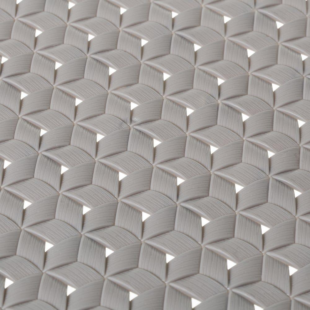 lolahome Alfombra de baño antideslizante con ventosas gris de PVC de 39x69 cm