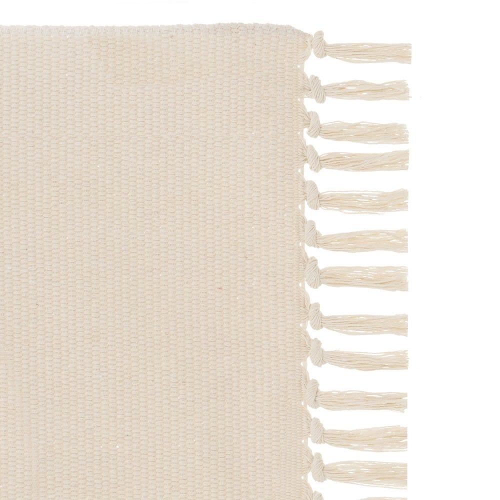 Lolahome Alfombra Flecos Geométrica Gris De Algodón Natural Y Poliéster De 180x120 Cm