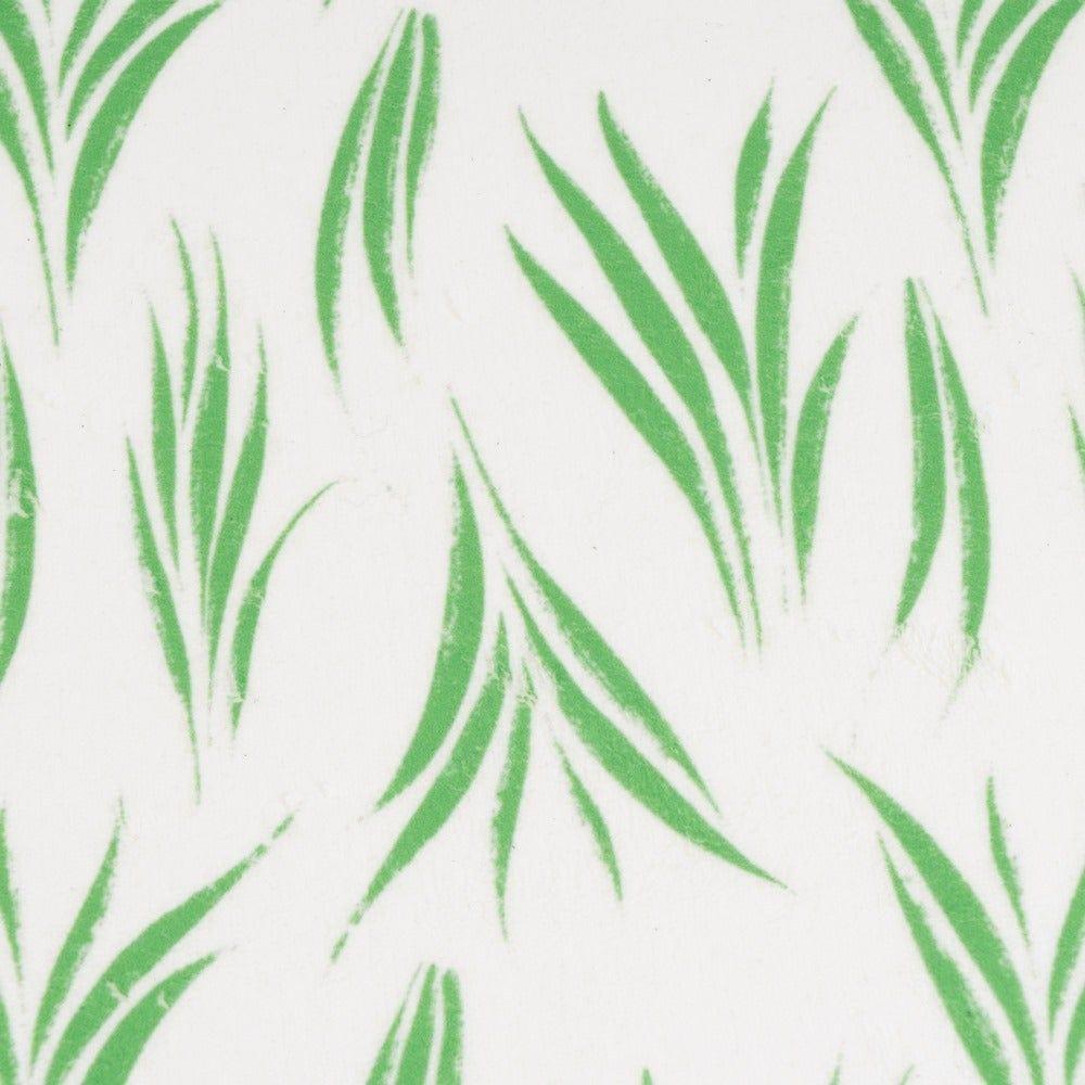 lolahome Alfombra hojas antideslizante blanca y verde de tela de microfibra de 70x45 cm