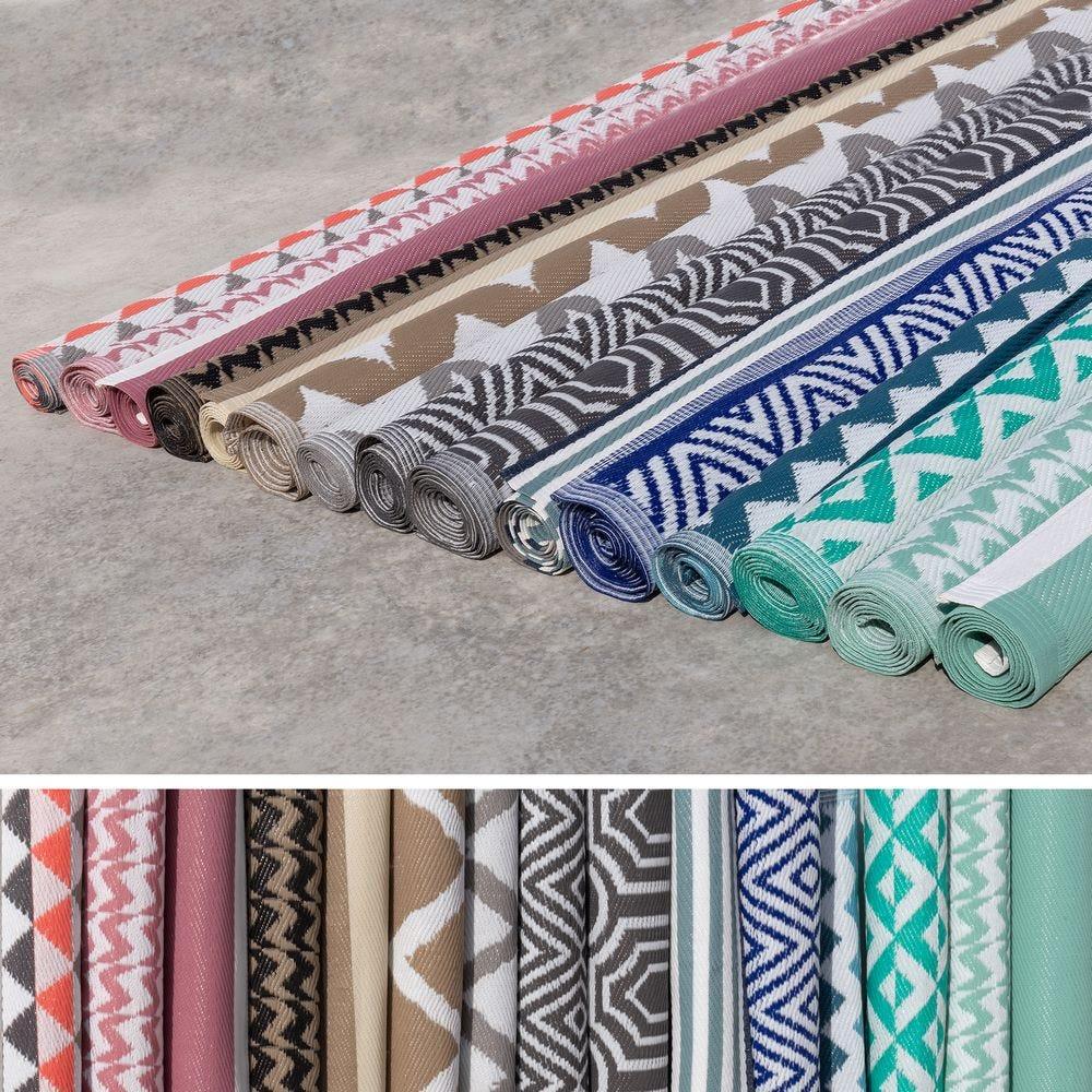 Lolahome Alfombra Jardín Safos De Polipropileno Coral Pasillera De Exterior