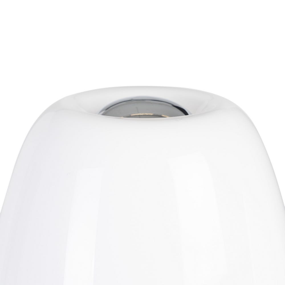 Lolahome Aplique 2 Tulipas De Cristal Y Metal Plateada De 42x22x33 Cm