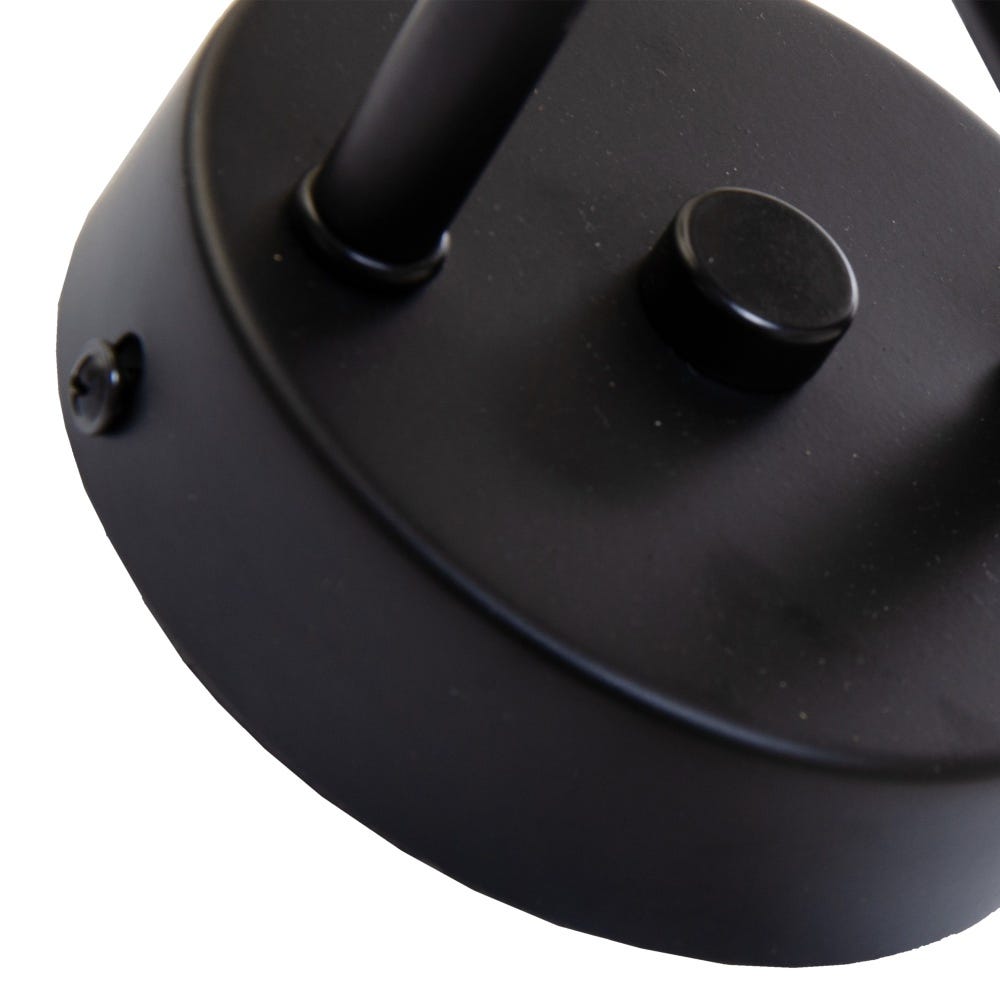 Lolahome Aplique De Pared De Metal Negro De 23x10x52 Cm