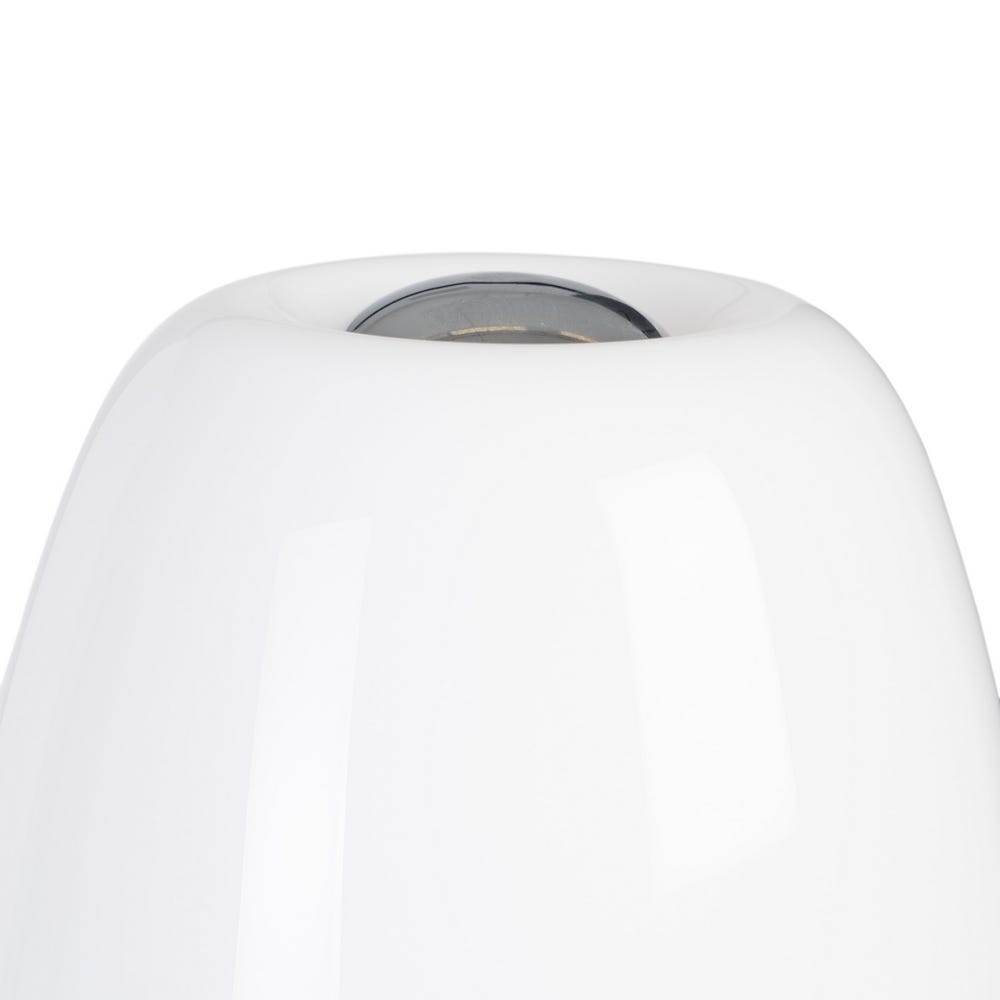 Lolahome Aplique Tulipa De Cristal Y Metal Plateada De 18x22x33 Cm