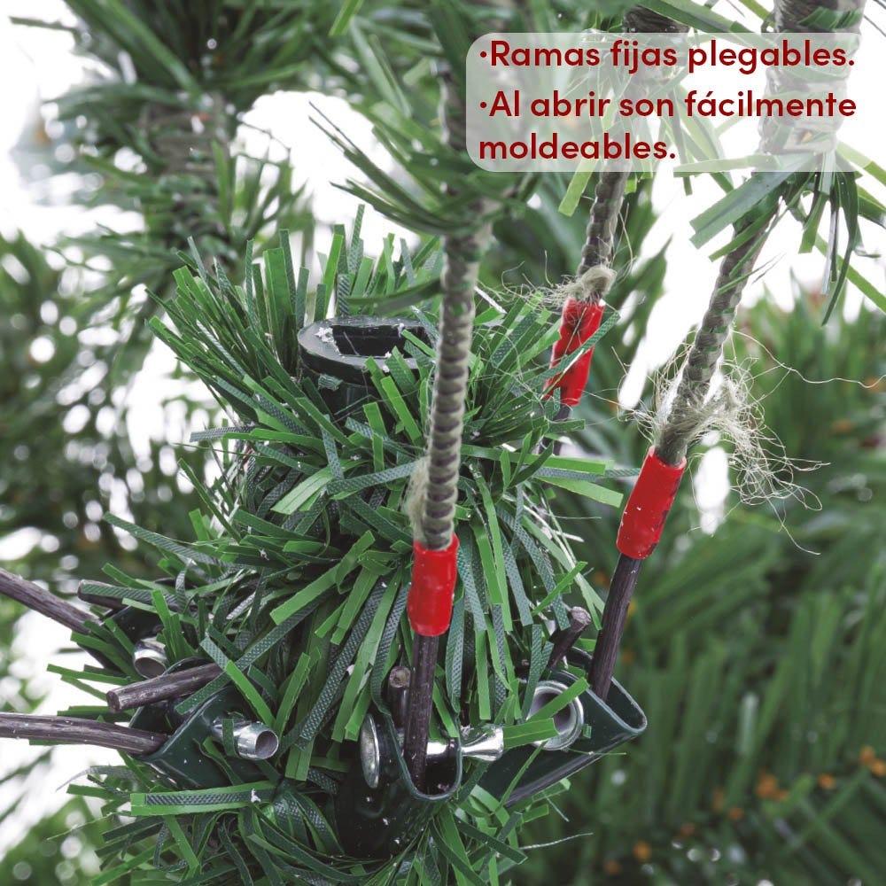 Lolahome Árbol De Navidad Con Acebo Y Piñas De 210 Cm