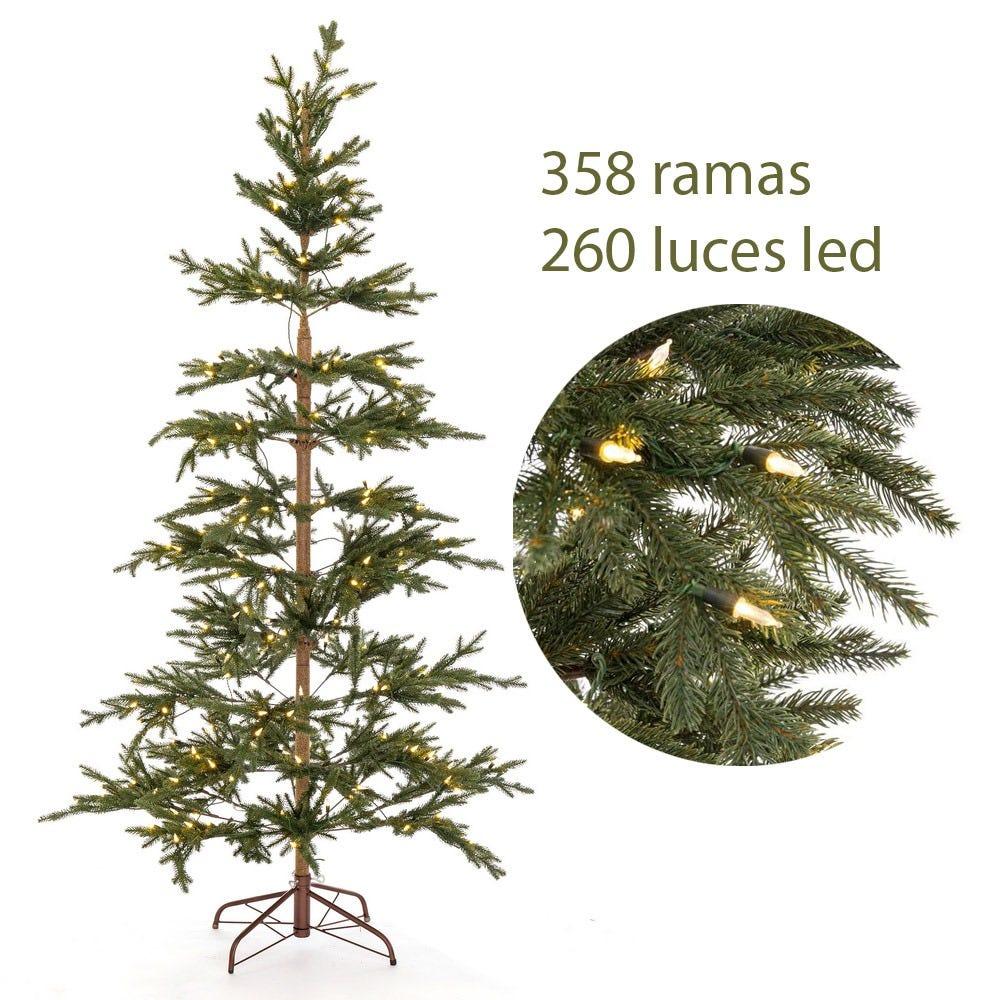 Lolahome Árbol De Navidad Con Luces Cálidas De 210 Cm