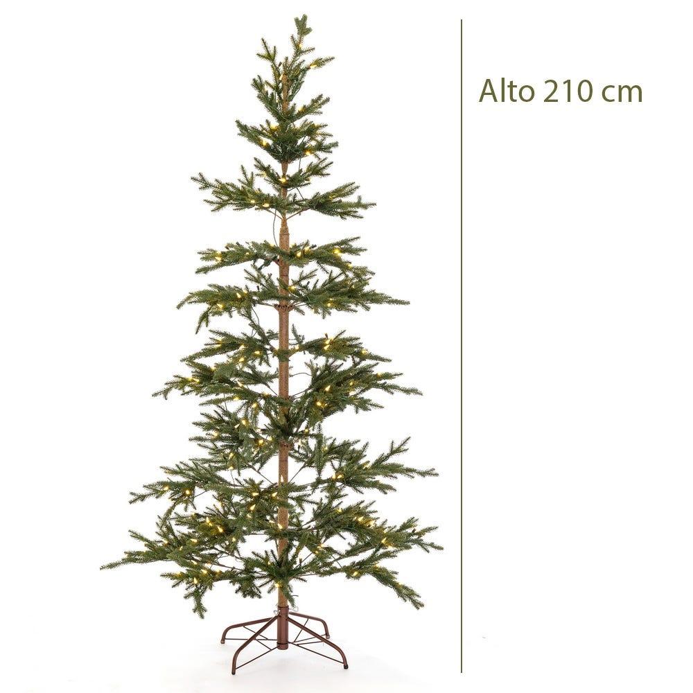 lolahome Árbol de Navidad con luces cálidas de 210 cm