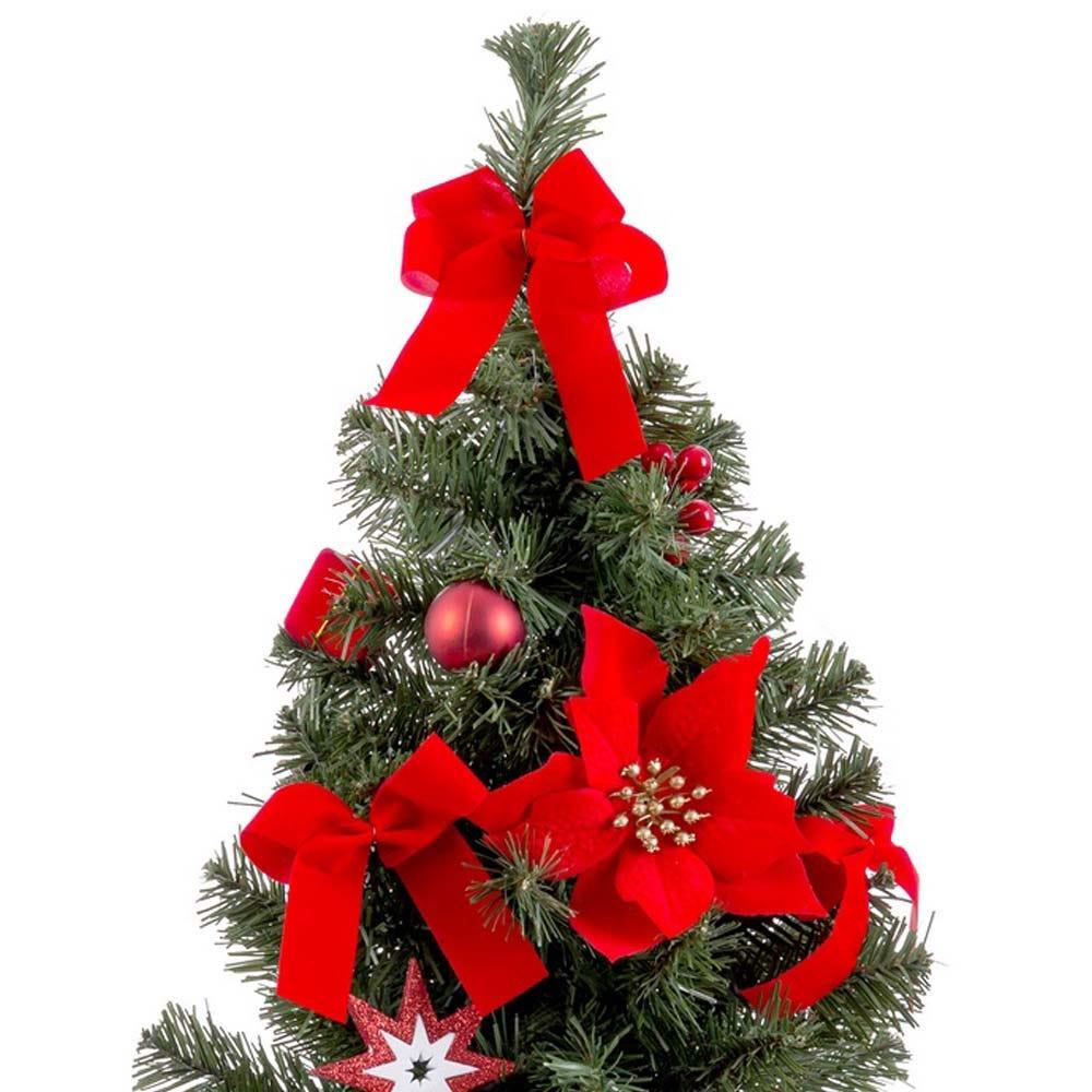 lolahome Árbol de Navidad decorado con maceta de 60 cm