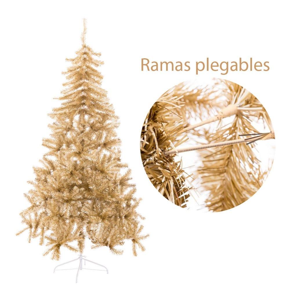 Lolahome Árbol De Navidad Dorado Plegable De 240 Cm