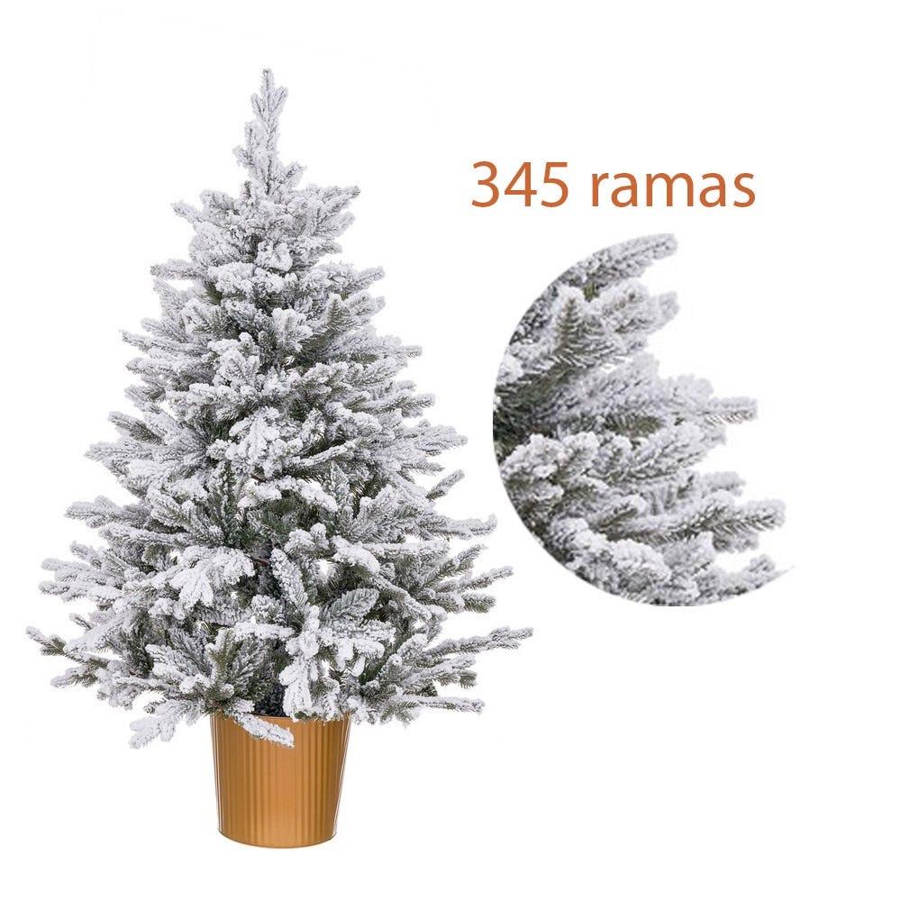 Lolahome Árbol De Navidad Nevado Con Maceta De 120 Cm
