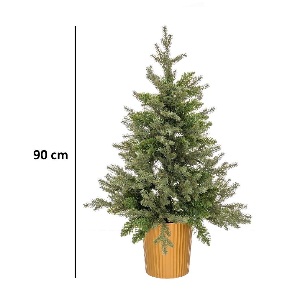 lolahome Árbol de Navidad verde con maceta de 90 cm