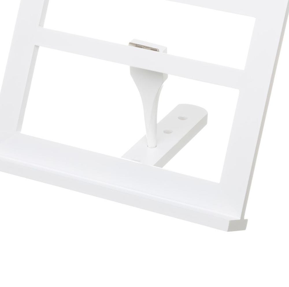 Lolahome Atril Plegable De 3 Posiciones De Madera De Pino Blanco De 30x24 Cm