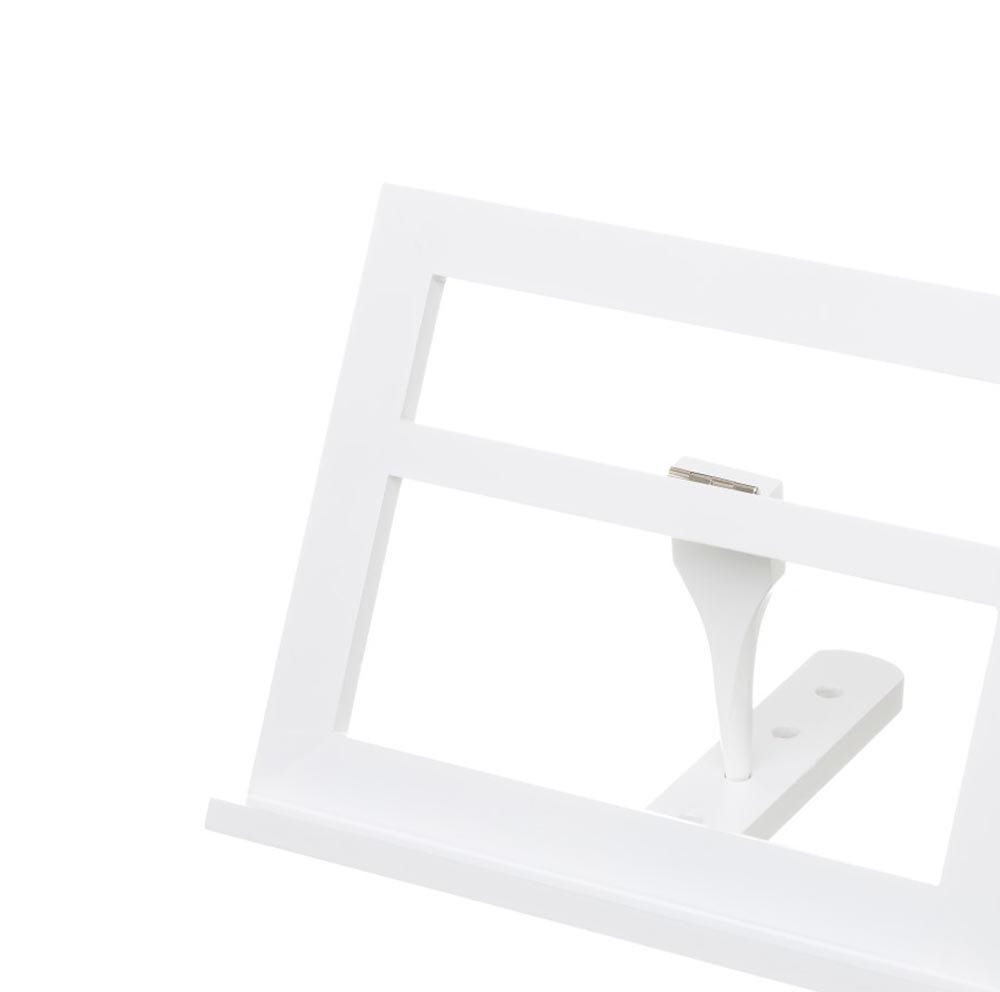 lolahome Atril plegable de 3 posiciones de madera de pino blanco de 30x24 cm