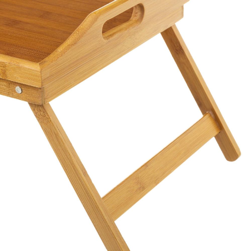 Lolahome Bandeja Plegable De Bambú Marrón De 50x30x22 Cm